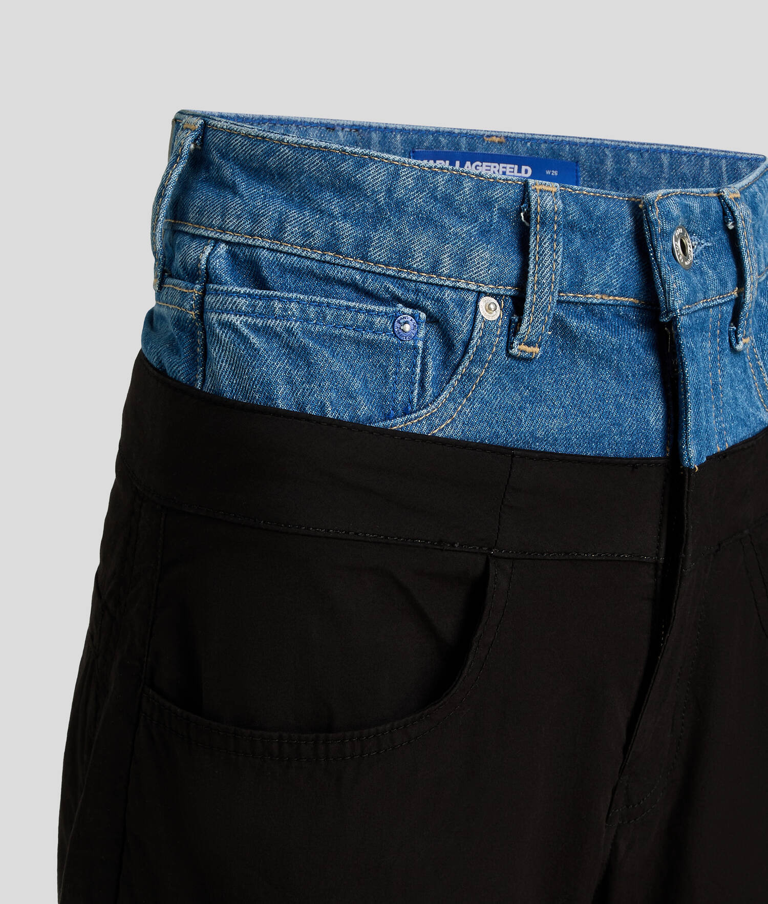PANTALON CARGO AVEC TAILLE EN DENIM KLJ