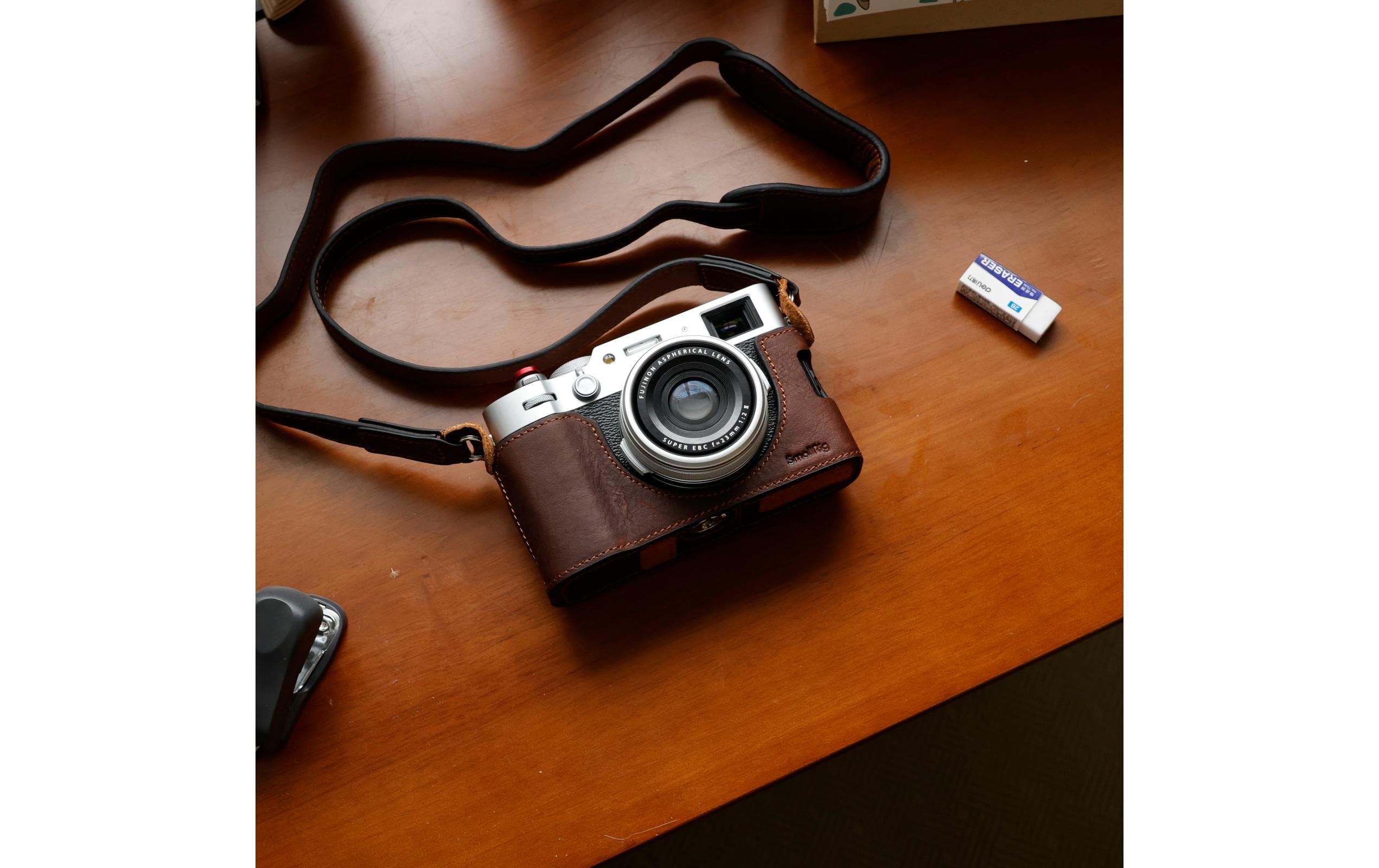 Transporttasche aus Leder für FUJIFILM X100VILeder-Schutzhülle für FUJIFILM X100VI