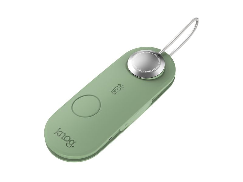 knog. Gepäckanhänger Scout Travel Grün Intelligente Gepäckverfolgung