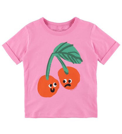 Stella McCartney Kids T-Shirt - Pink m. Kirsche