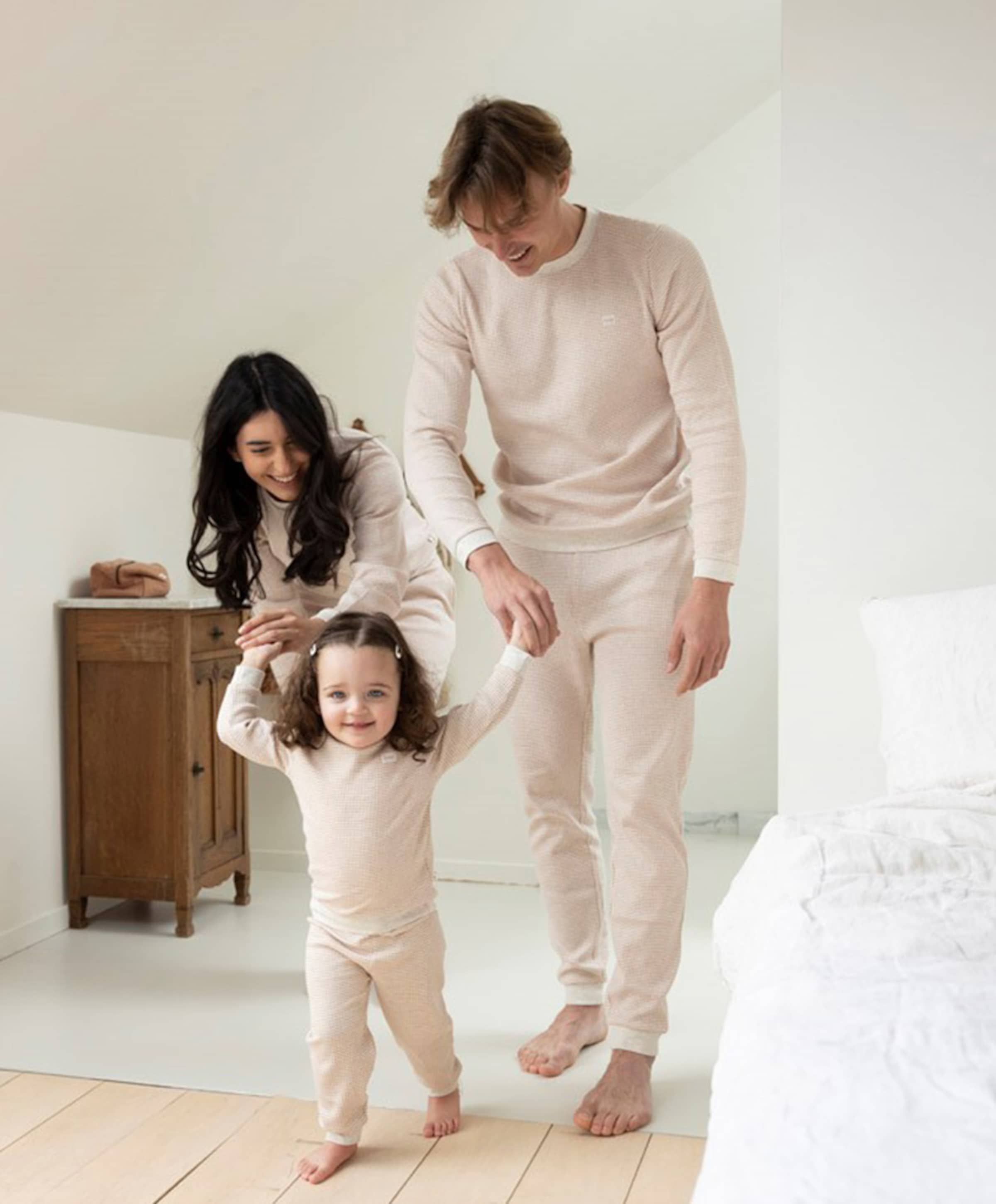 Feetje Uniseks pyjamaset  bruin