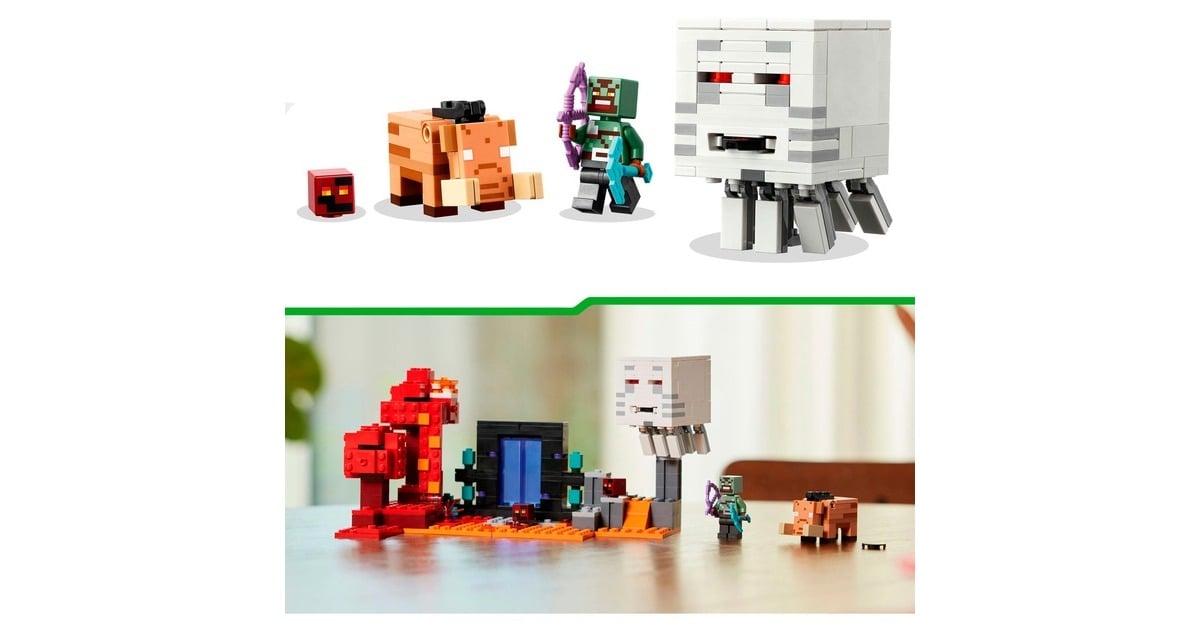 LEGOMinecraft - Hinderlaag bij het Nether-portaal Constructiespeelgoed  (21255)