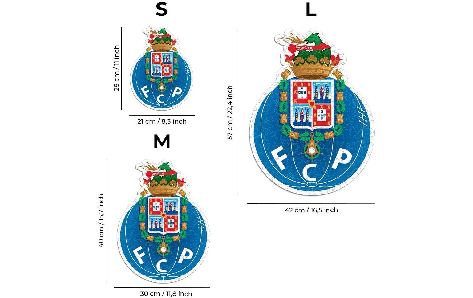 FC Porto – LogoOffizielles Holzpuzzle, Grösse M