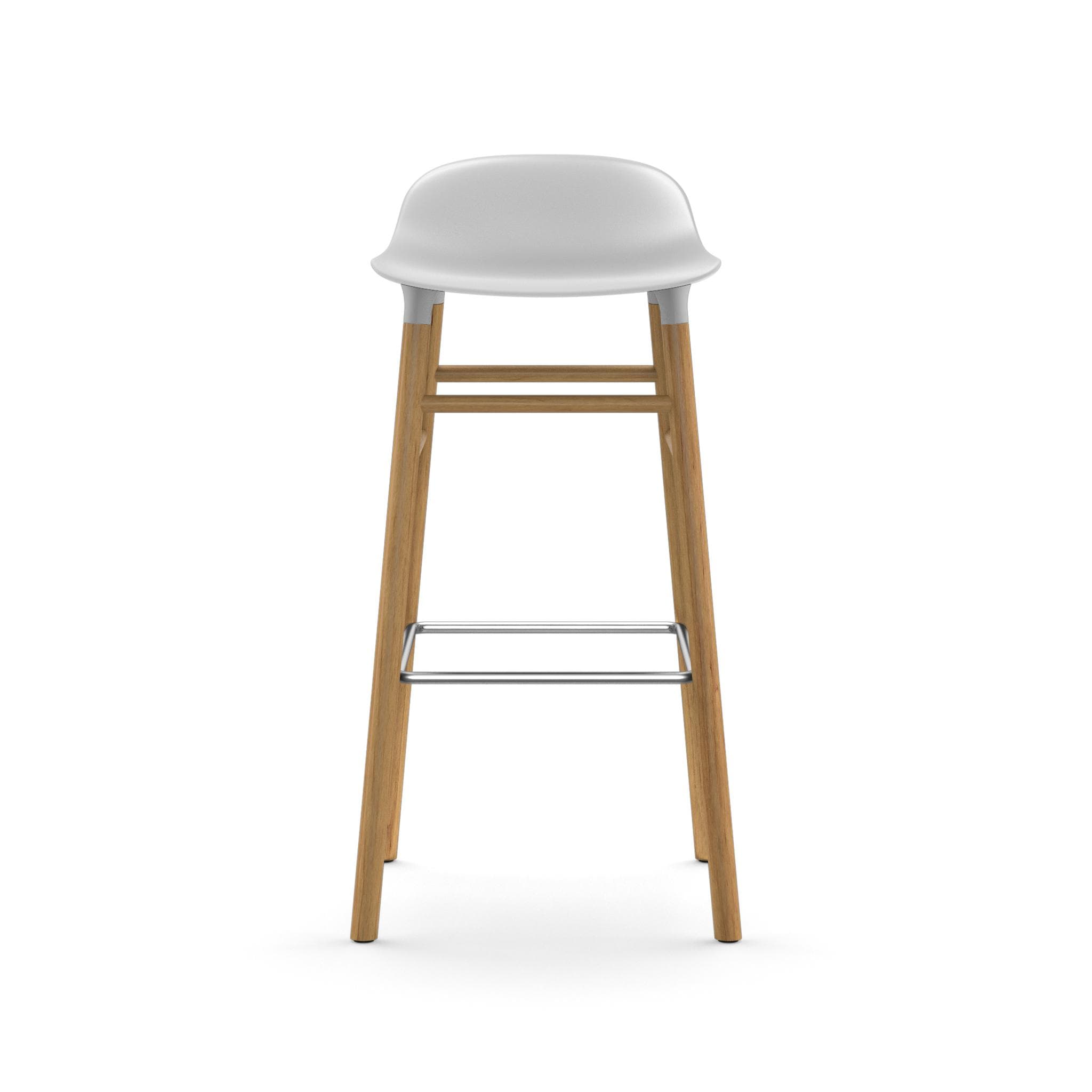 Normann Copenhagen Form Barkruk Low 75 cm - Eiken - Wit