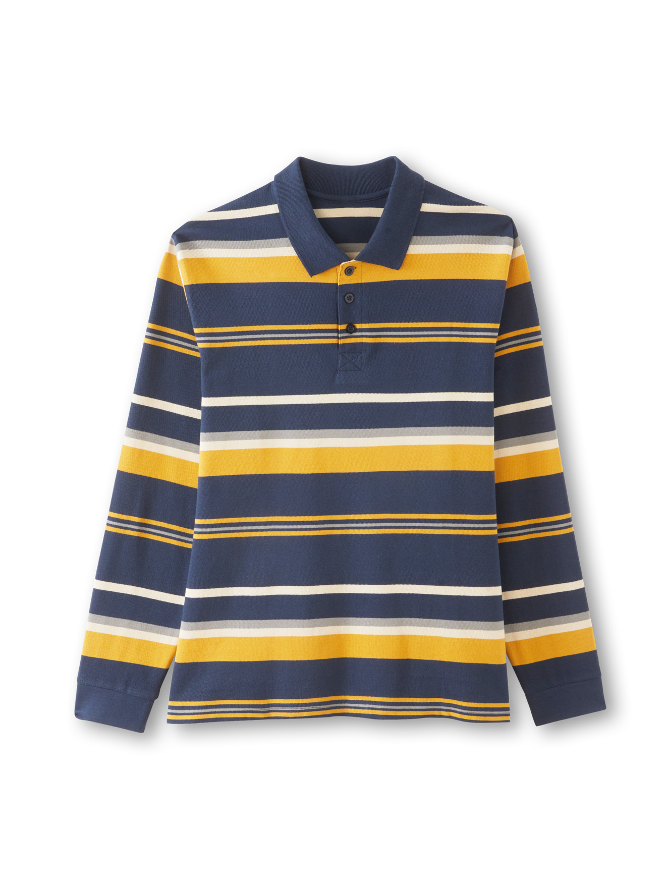 Polo manches longues maille piquée