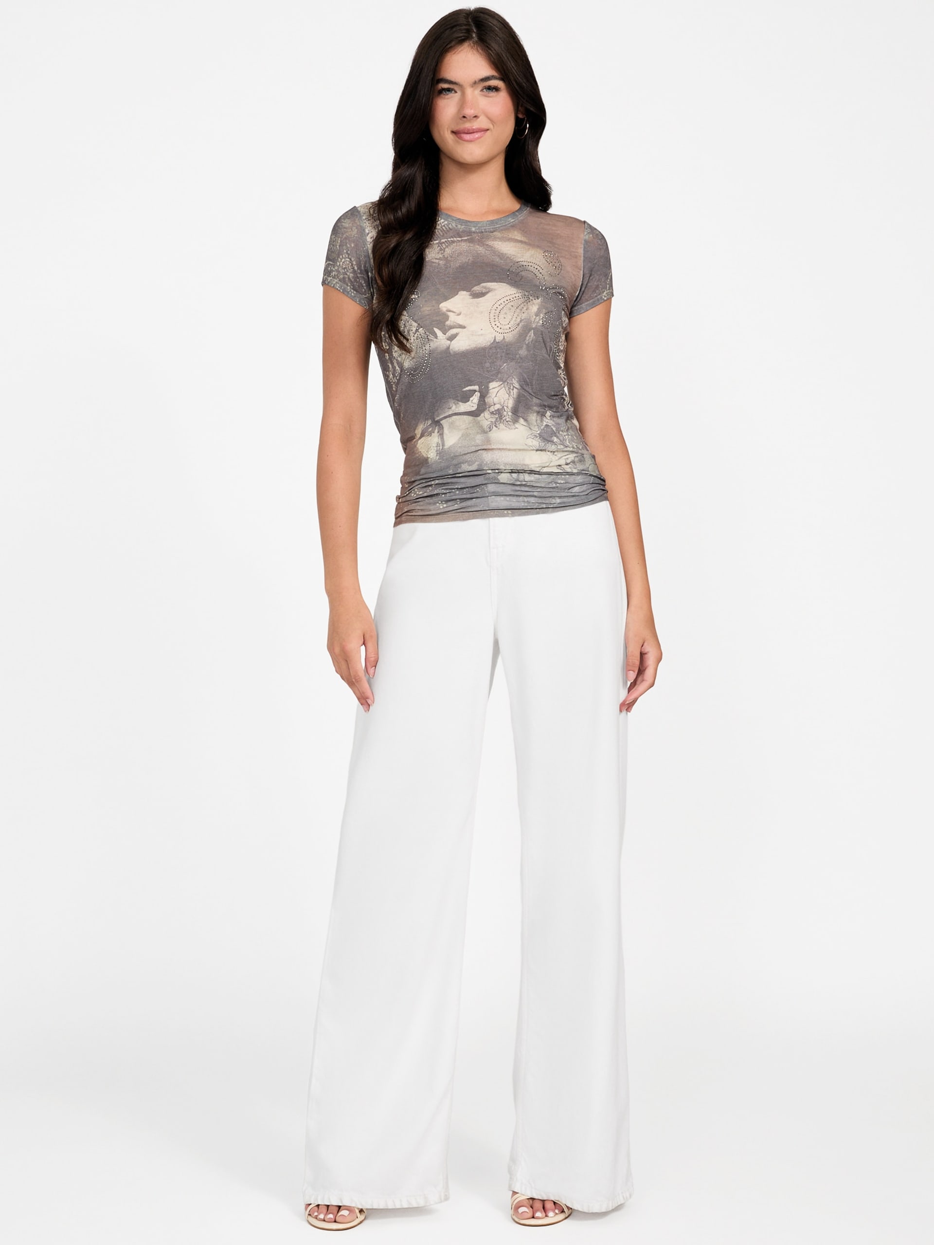 Camiseta Nostalgia Strass Burnout