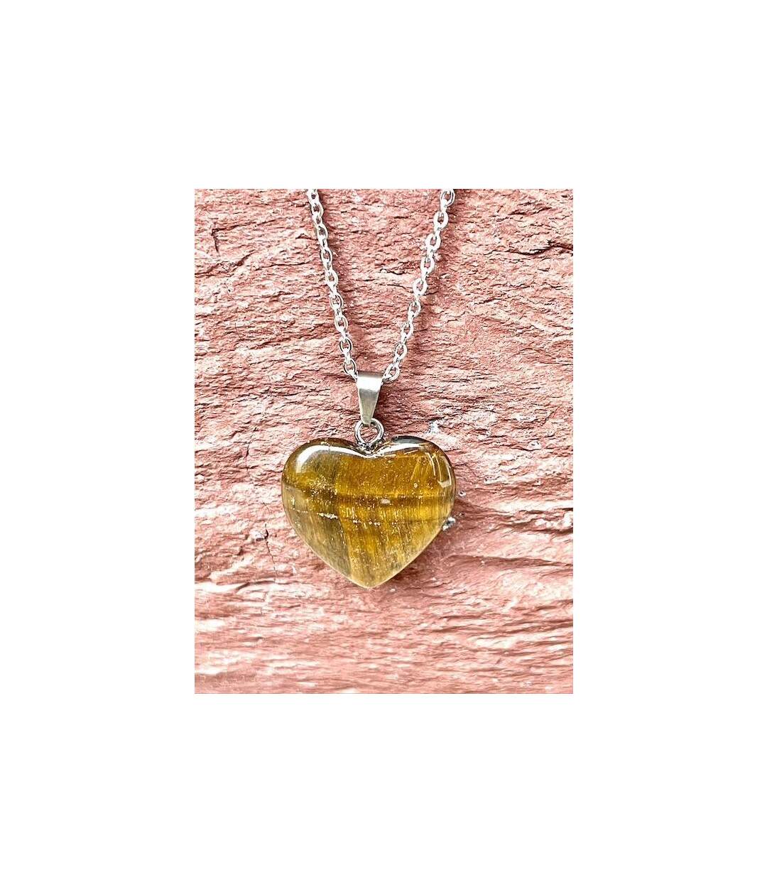 Collier amour en oeil de tigre