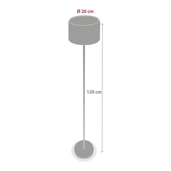 Lampadaire solaire BOLTY Argile