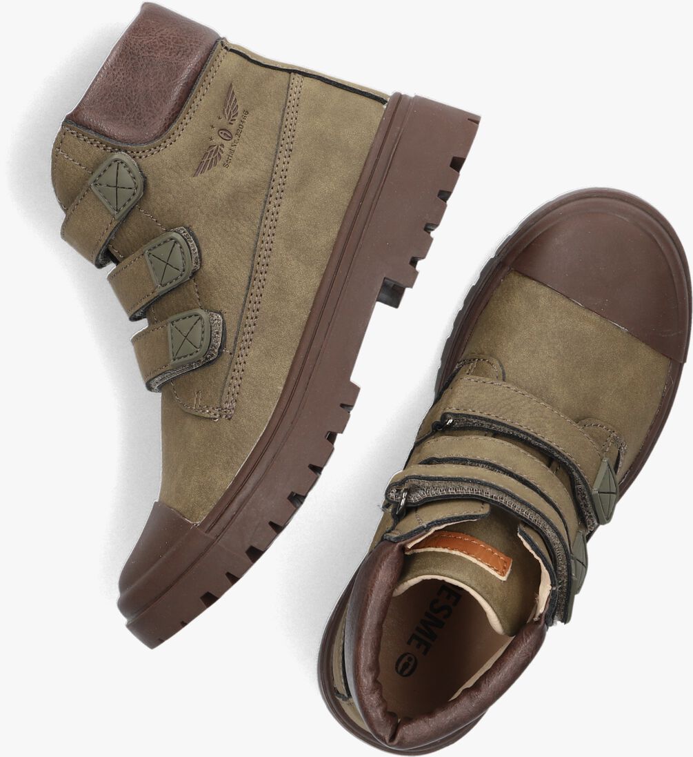 SHOESME groene shoesme enkelboots sw23w008