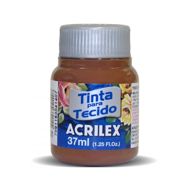 Acrilex Tinta Tecido Fosca 04140/531 Castanho 37 ml