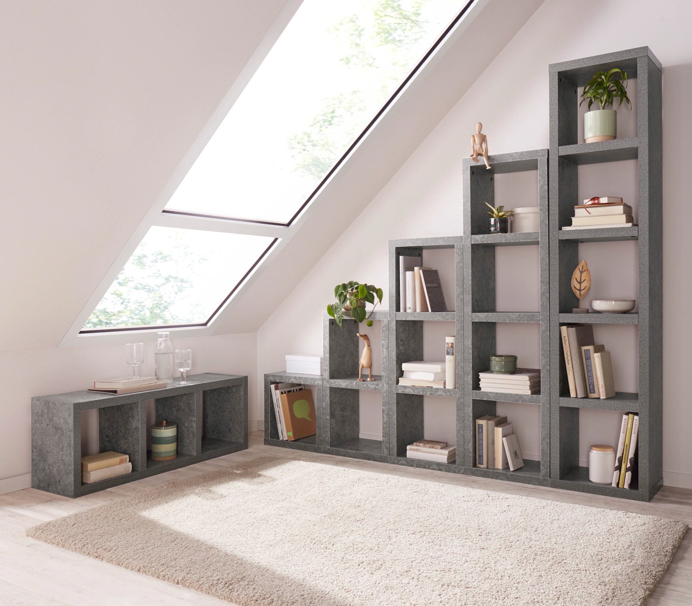heine home Regal in stein