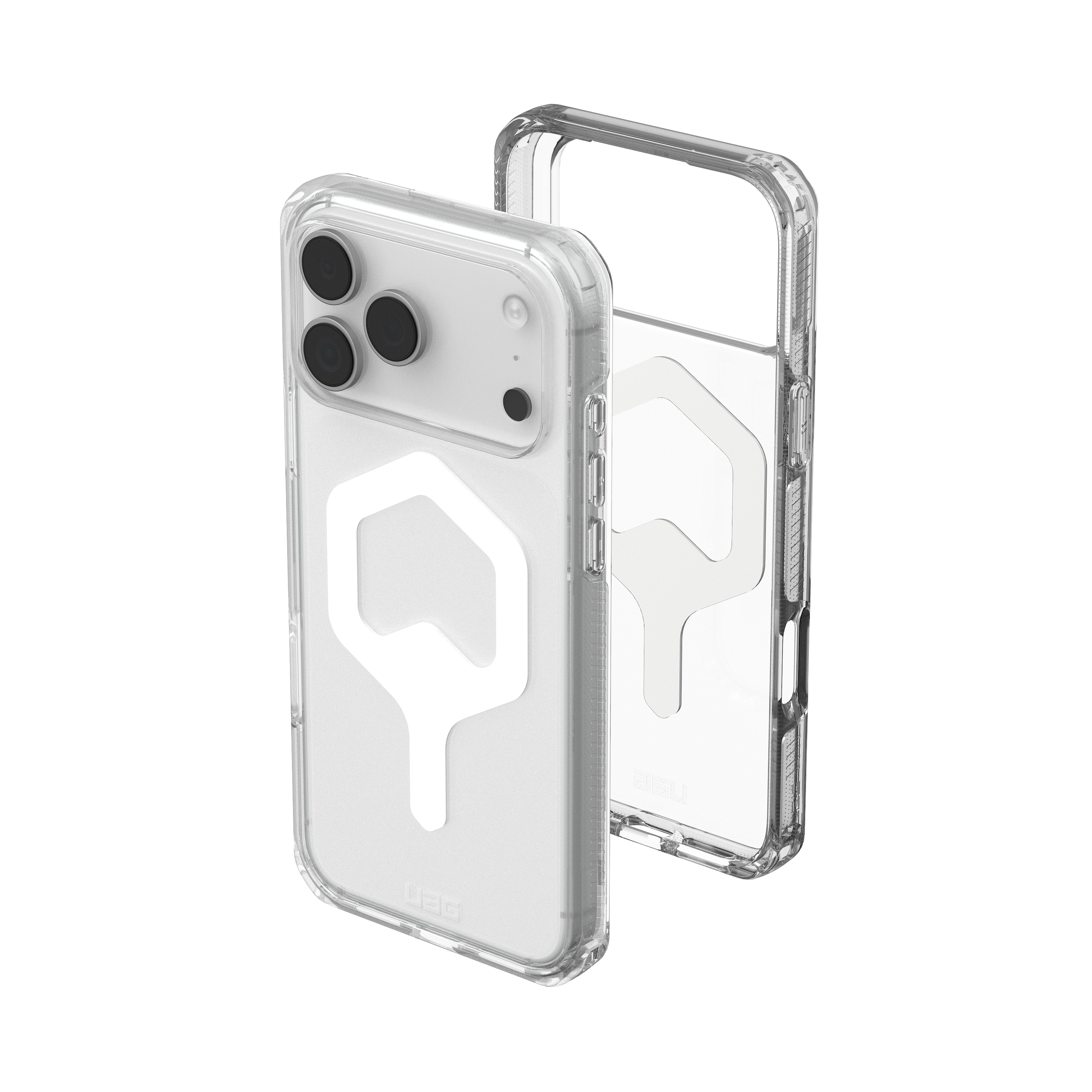 iPhone 17 Pro Max MagSafe Hybrid Schutzhülle Plyo (114530114341) - Ice (Weiss / Transparent)