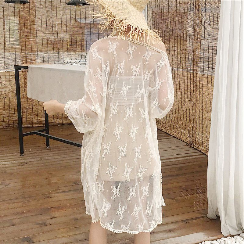 Mikiko - Kanten strandcover-up