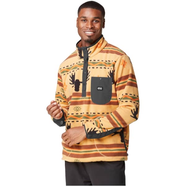 Sweat polaire PICTURE ORAVIK 1/4 FLEECE ELK PRINT
