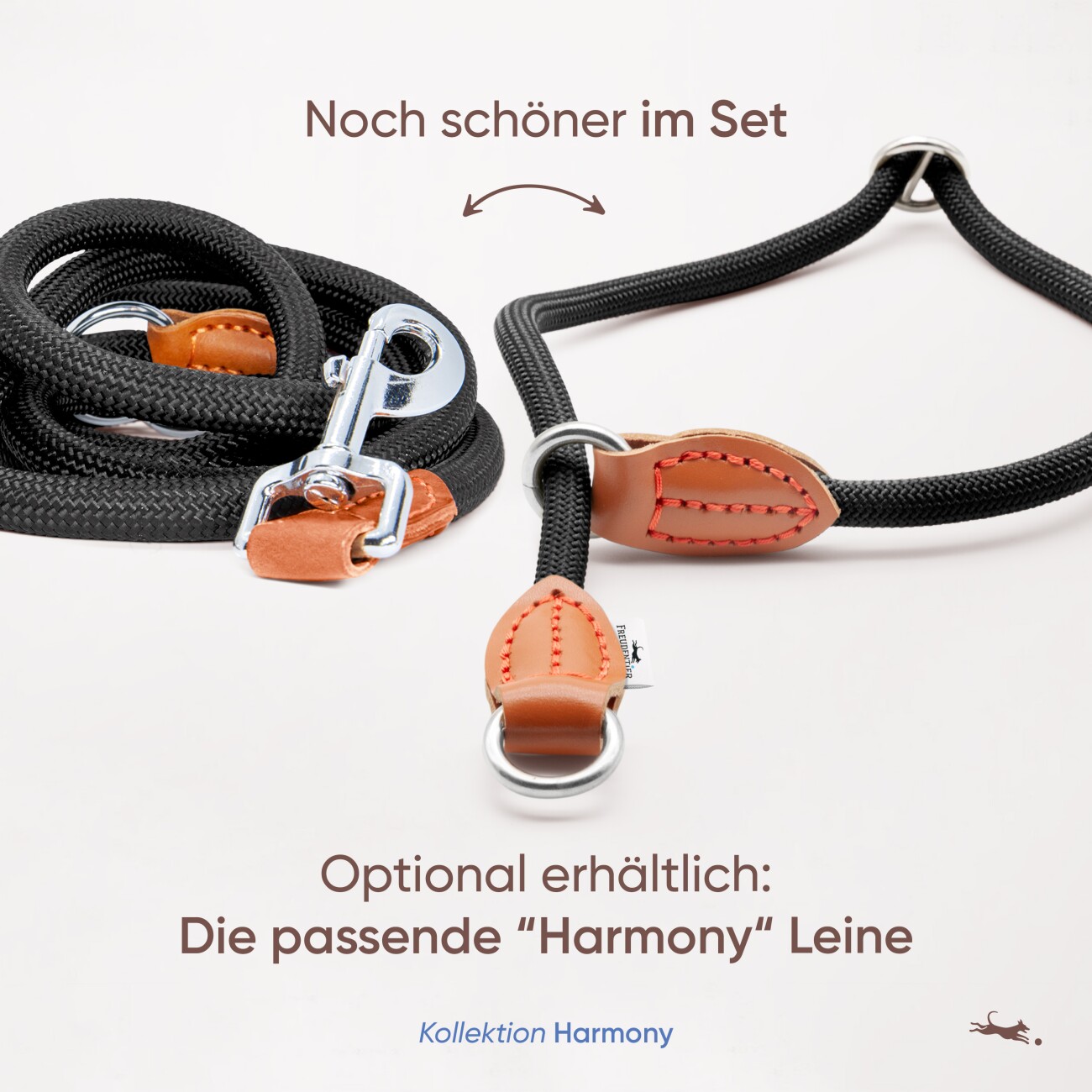 Freudentier Hundehalsband mit Zugstopp - Harmony Kollektion L