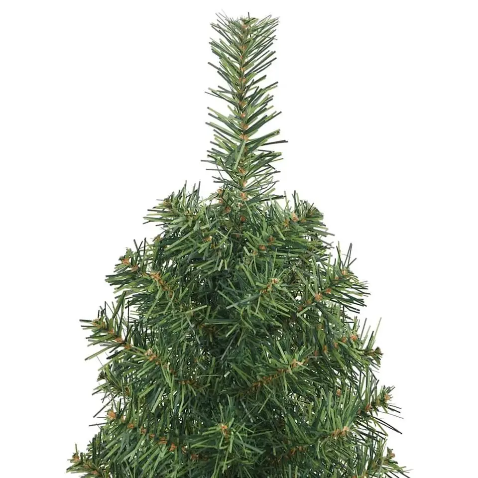vidaXL Kunstkerstboom met standaard smal 120 cm PVC groen