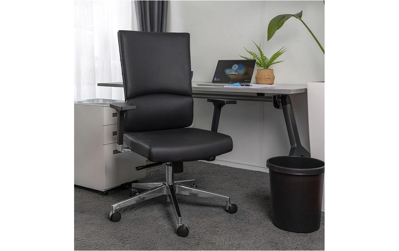 Bürostuhl ProRest Schwarz<br>Drehbarer Stuhl mit Armlehnen