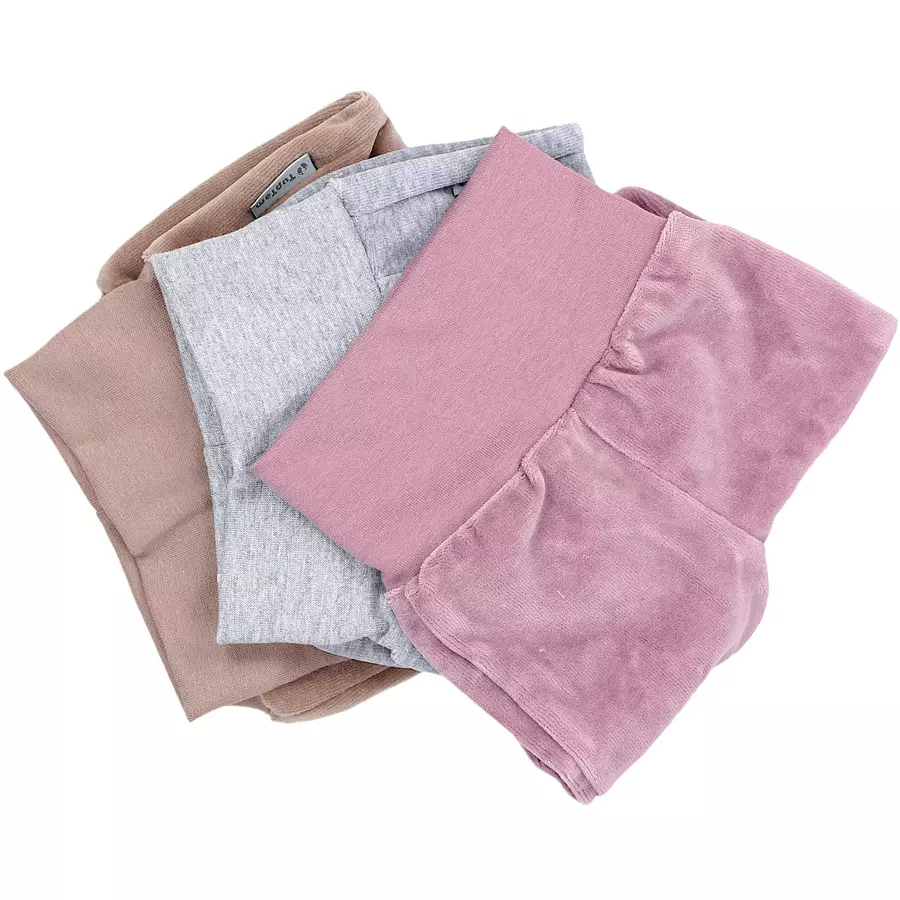 TupTam Mädchen Nicki Baby-Hose mit Fuß 3er Pack beigerosa