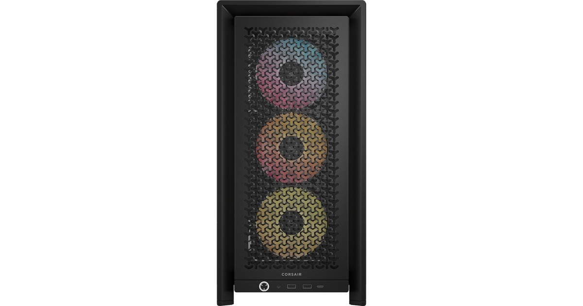 CorsairFRAME 4000D RS ARGB + RM850x (2024) 850W Bundel midi tower behuizing  (Zwart | 2x USB-A | 1x USB-C | RGB | Tempered Glass)