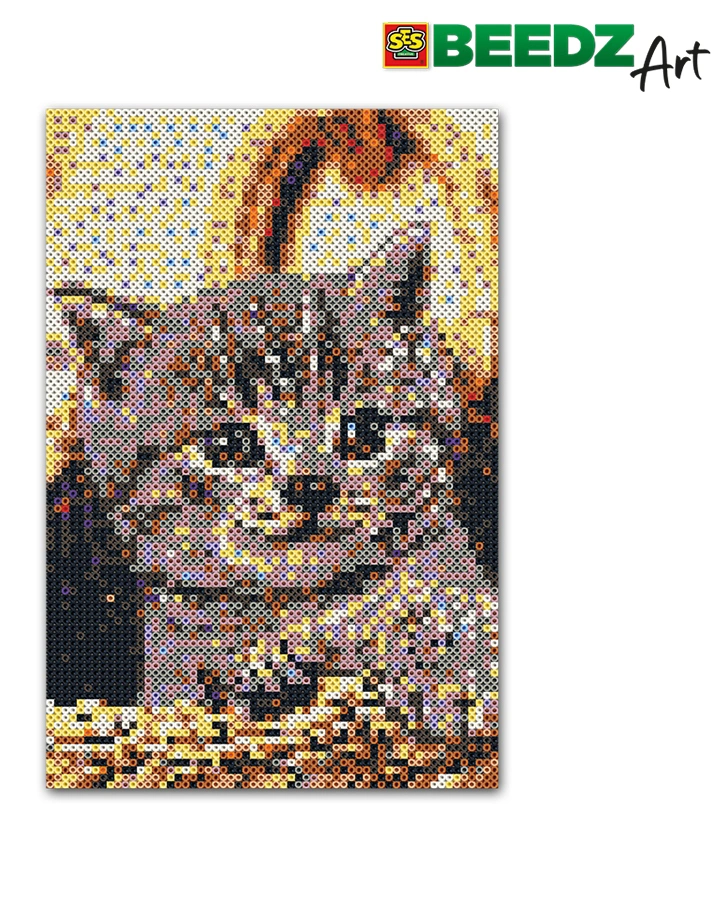Bügelperlen BEEDZ ART – KATZEN mit Stecktafeln