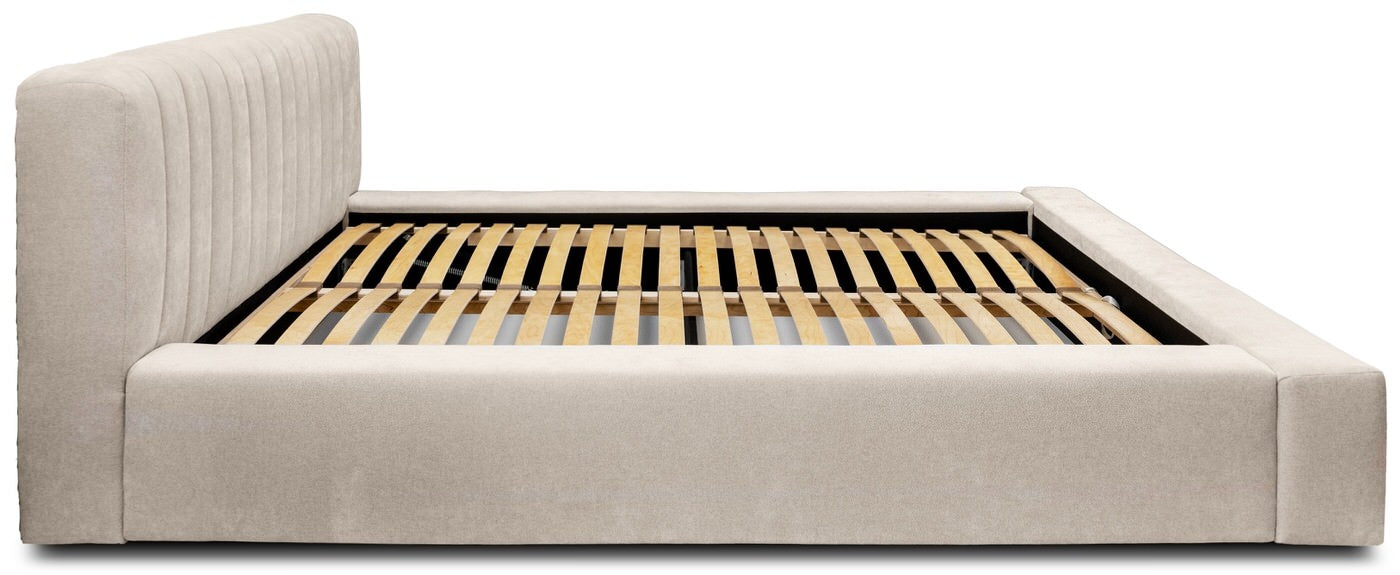 Trae Mobler Como 140 x 200 cm Gestoffeerd Bed Beige