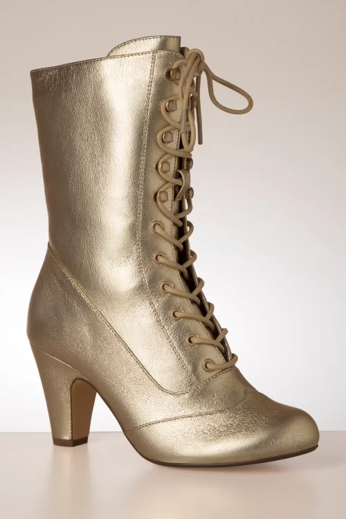 Chelsea Crew Claire laarzen in metallic goud