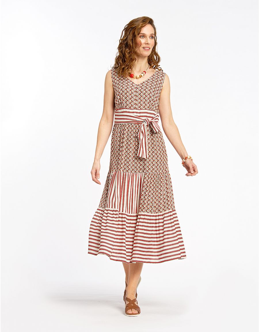Robe longue imprimée