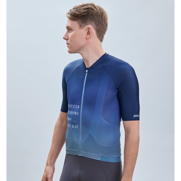 Maillot vélo POC M'S PRISTINE PRINT JERSEY GRADIENT TURMALINE NAVY