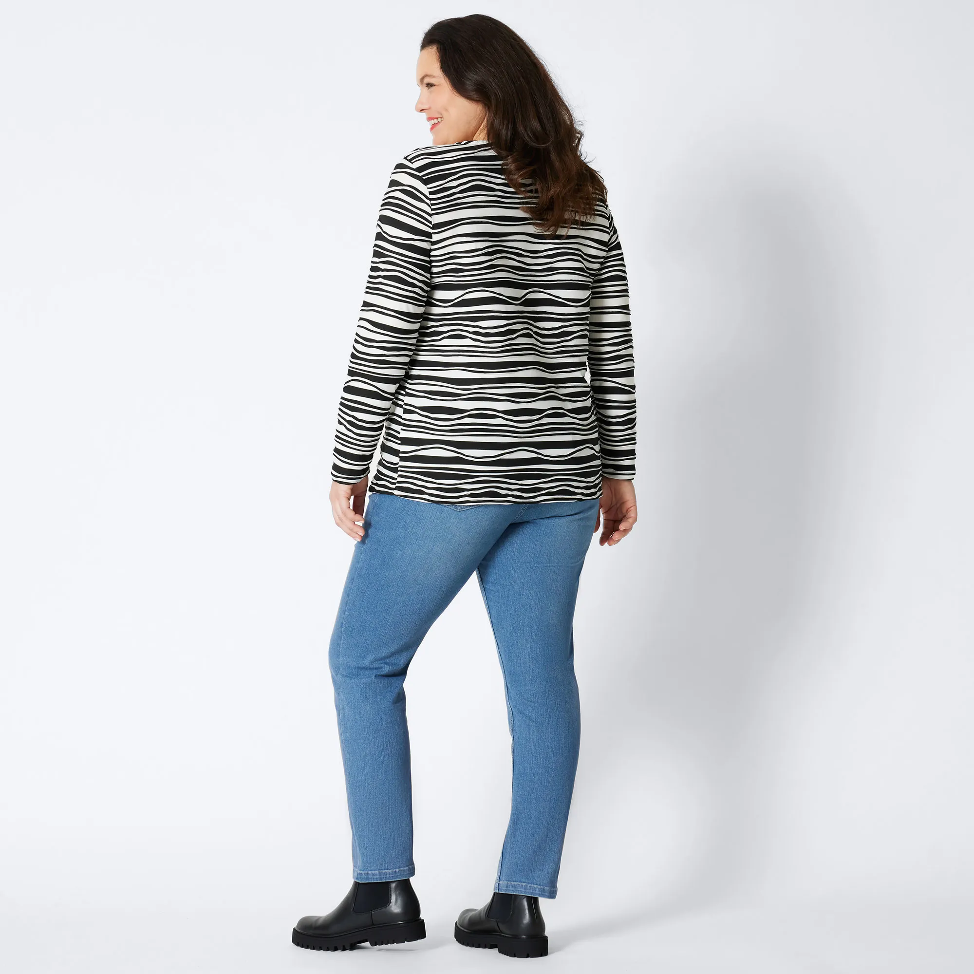 Damen-Jeans mit Wasch-Effekten, große Größen