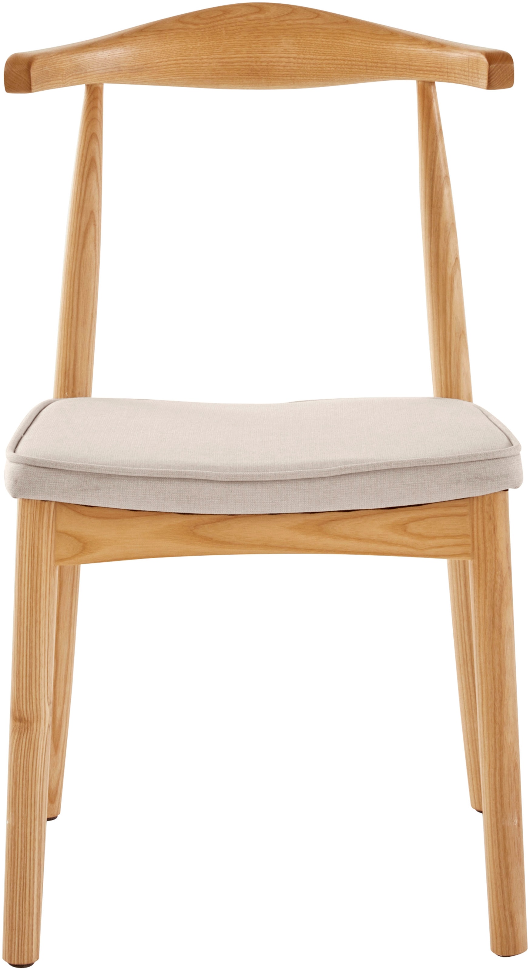 LeGer Home by Lena Gercke Esszimmerstuhl »Rianne, TOPSELLER!, OTTOs Choice« (Set) 2 Stk.Gestellrahmen aus massivem Eschenholz , Sitzfläche mit Webstoffkissen