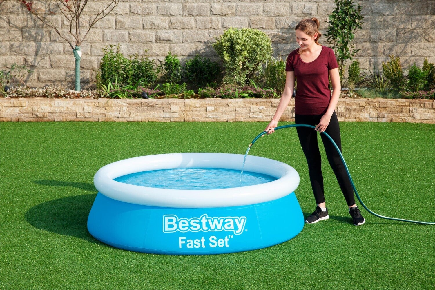 Bestway opblaas zwembad Fast Set D 183 H 51 cm