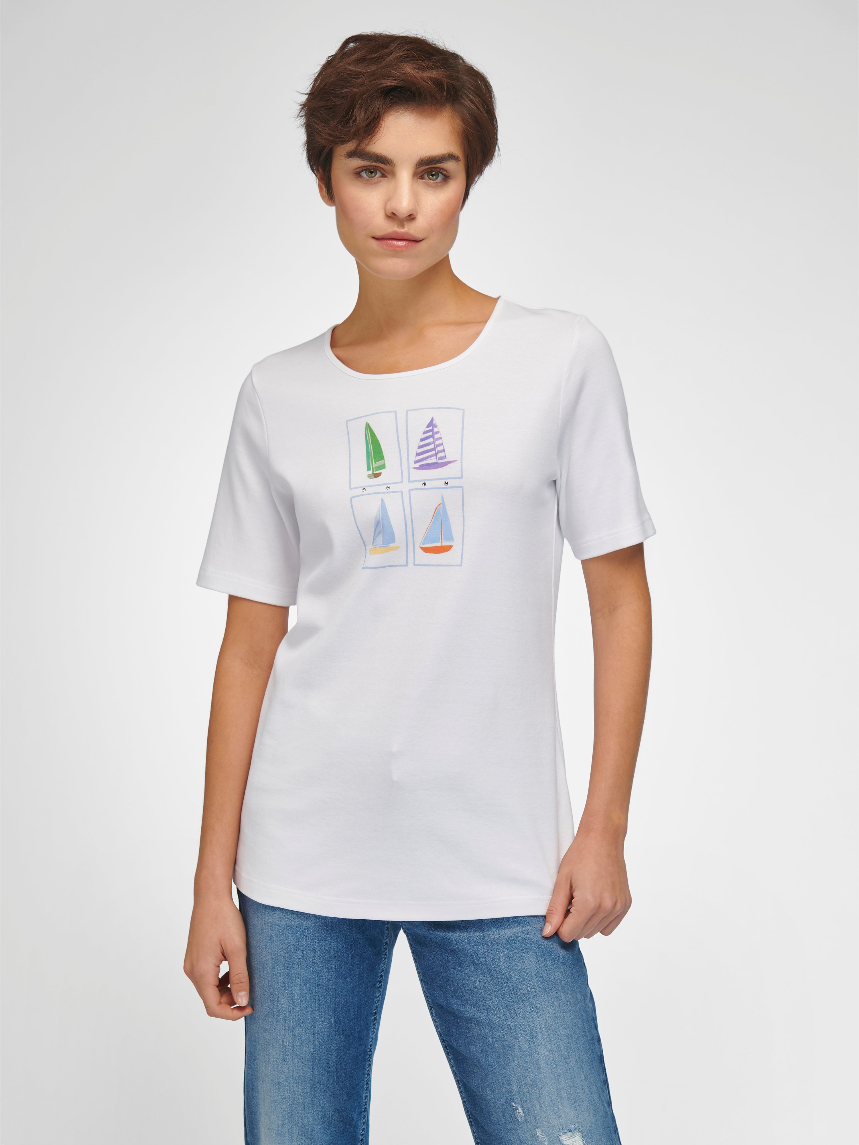 Rundhals-Shirt