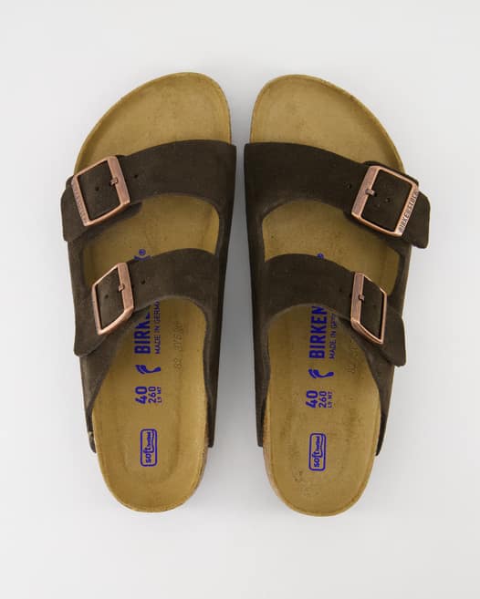 Birkenstock Arizona Soft Pantoletten in Braun