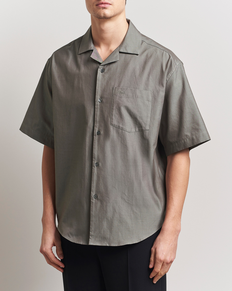 AMI Short Sleeve Boxy Shirt Smoke Grey