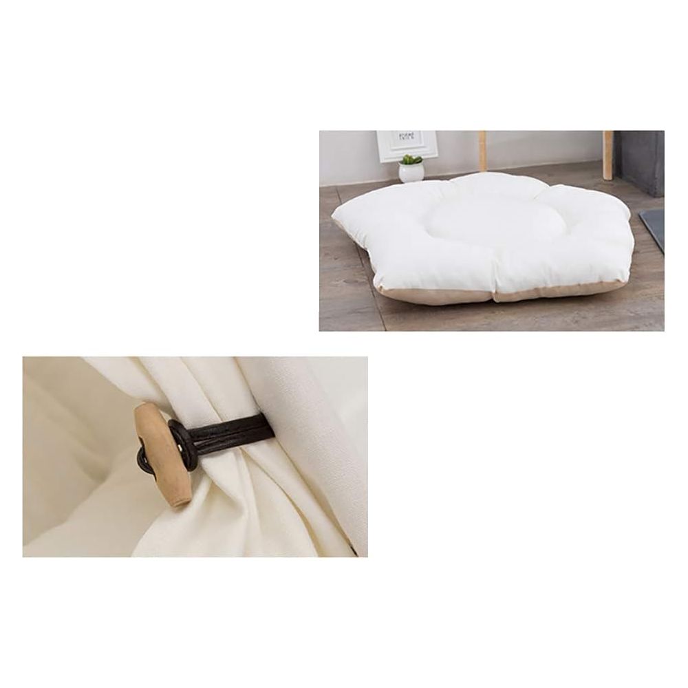 (60x70cm) Hunde Tipi Katzen Bett Indoor Indianer Haustier Zelt mit Kissen   Schiefertafel - Weiss