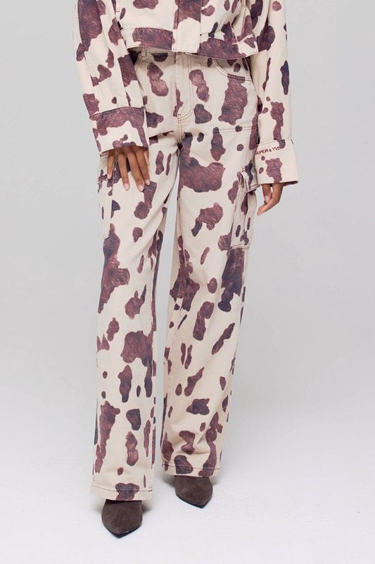 HARPER & YVE - DANA-PA - Jeans - Ecru - High Waist Wide Leg