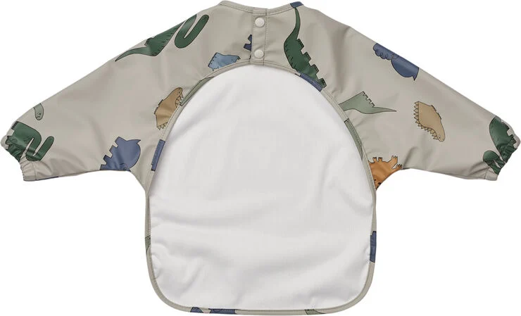 Liewood Merle Printed Cape Bib Dinosaurs / Dinosaurs / mist
