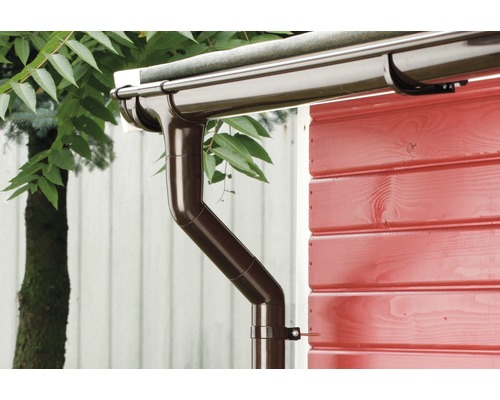 Marley gootset chocoladebruin RAL 8017 NW 75 mm voor zijlengte 3 m