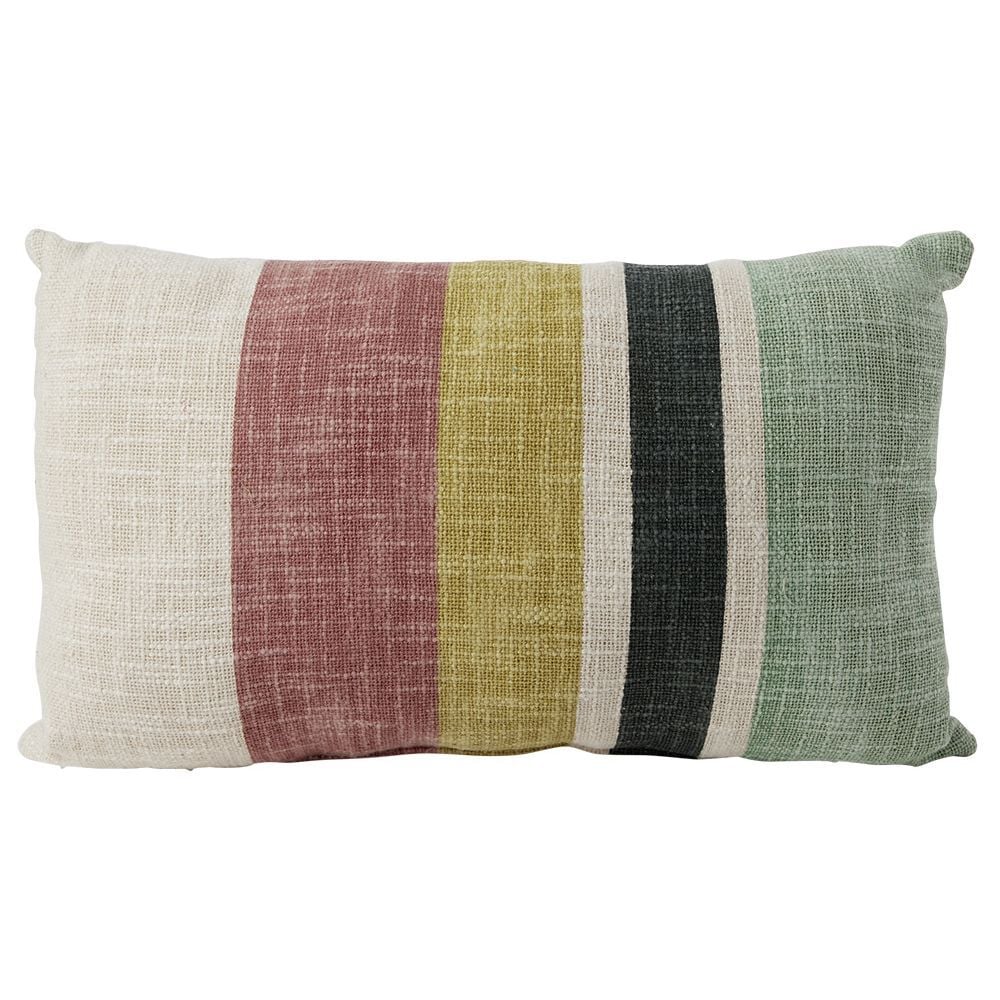 Coussin déco à rayures 30x50cm