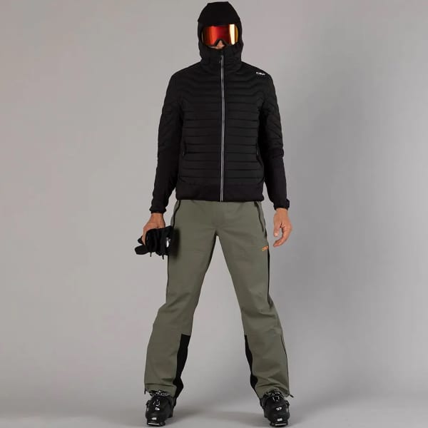 Doudoune ski CMP MAN UNLIMITECH DOWN JACKET HYBRID FIX HOOD BLACK