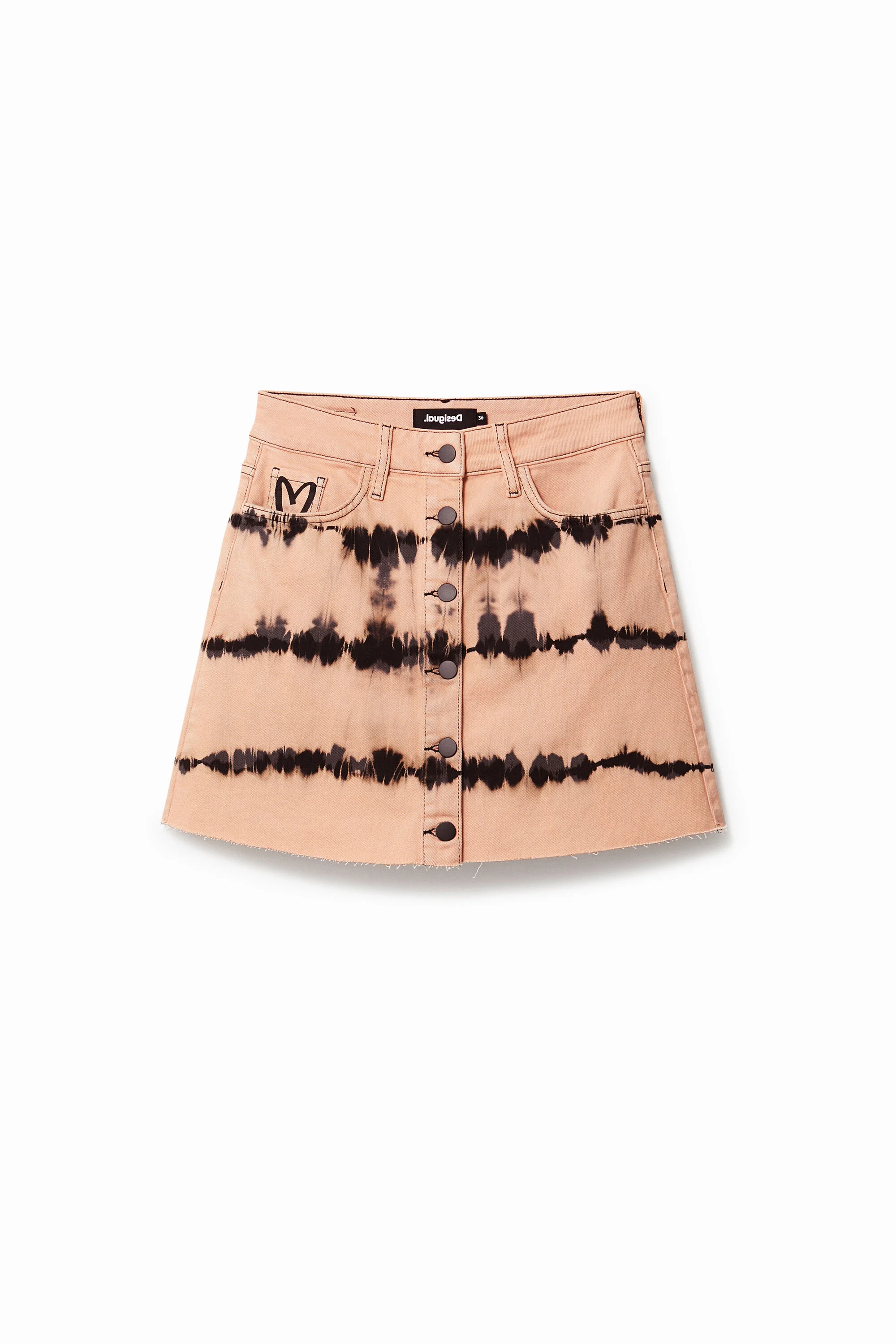 Minissaia jeans tie-dye