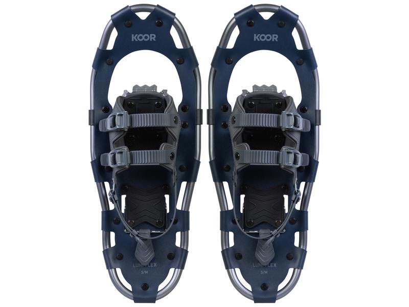 KOOR Schneeschuh Lumi Flex S/M Dunkelblau Mit Steigeisen aus Manganstahl