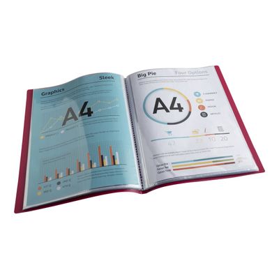 Exacompta MAÏA - Porte vues recyclé - 80 vues - A4 - disponible dans différentes couleurs