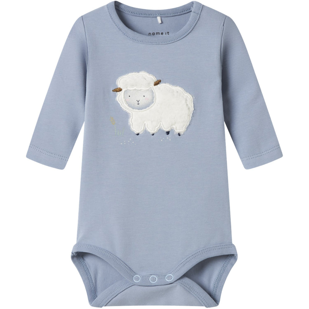 Køb Name It Dusty Blue Nbmlamb Ls Body Box
