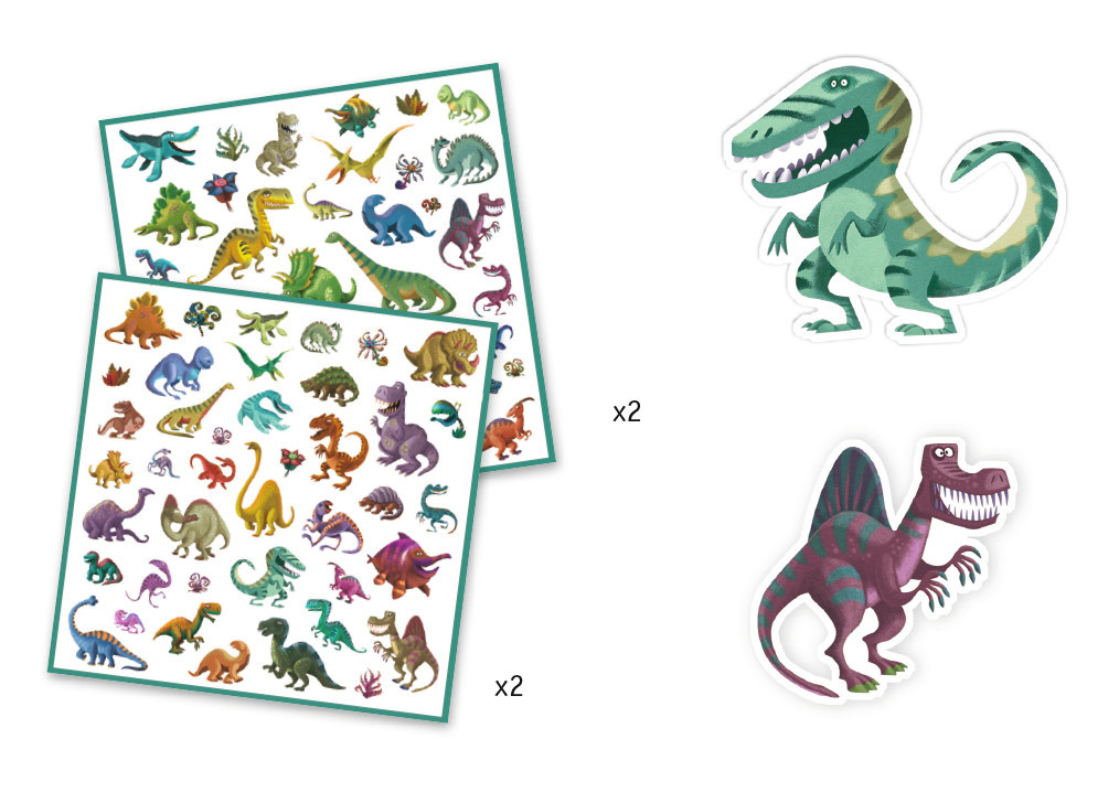 Djeco Djeco stickers Dinosaurussen dj08843