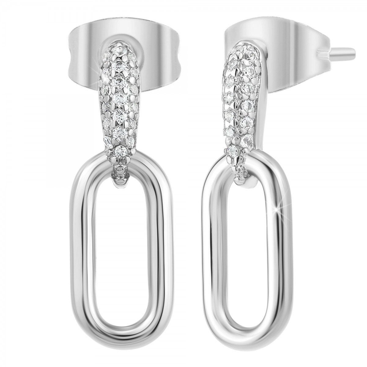 Boucles d'oreilles SC Crystal ornées de Zirconium