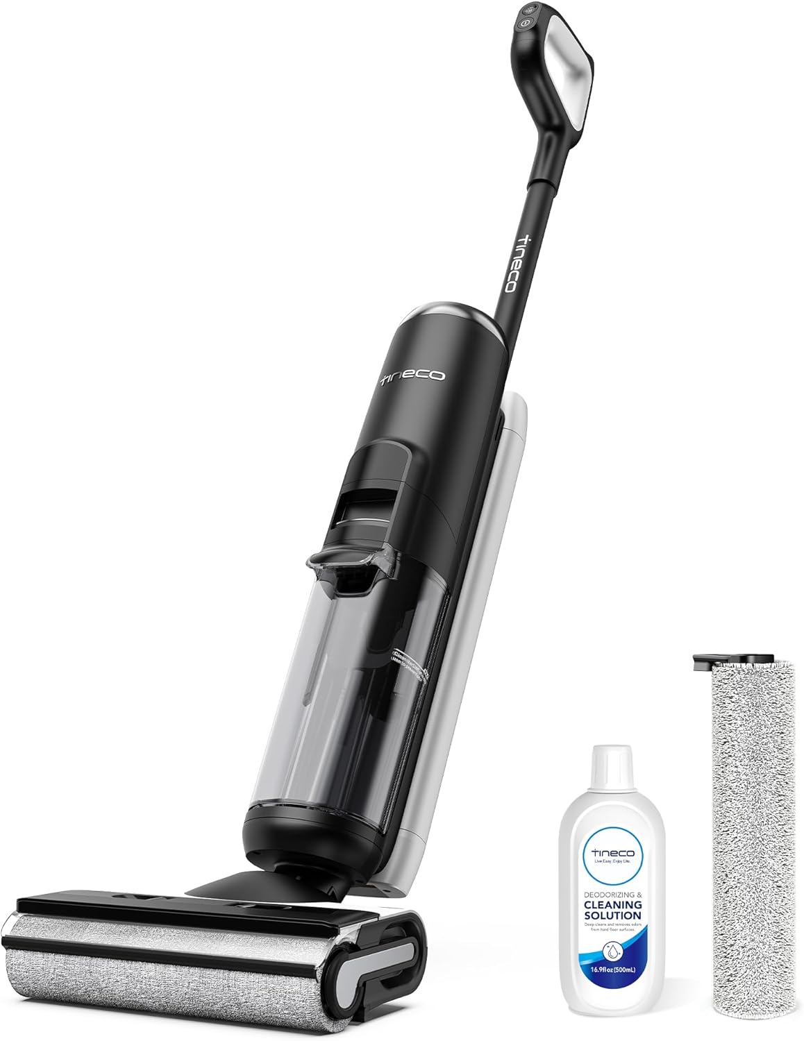 Tineco Floor ONE S6 Nass Trockensauger, Kabelloser Nass Trocken Staubsauger, Akku Saugwischer mit LED-Anzeige All-in-One Staubsauger mit Wischfunktion 35min Laufzeit für Hartböden