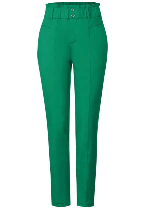 Loose Fit Paperbag Hose - fresh spring green