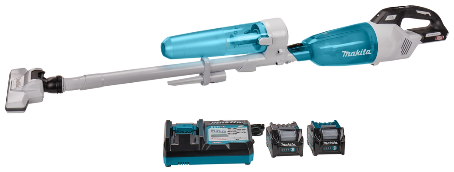 Makita CL001GA224 XGT 40V Max Li-Ion accu steelstofzuiger set (2x 2,0Ah) - 1200l/min - koolborstelloos