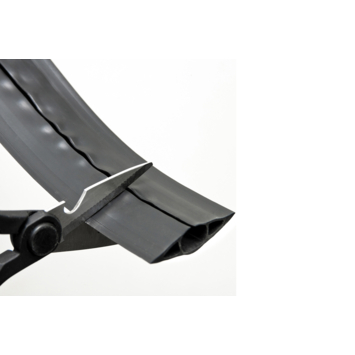D-line kabelgoot halfrond zwart 60/12 mm 1.8 meter